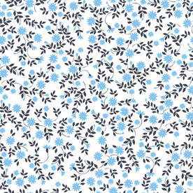 小碎花 蓝色