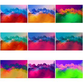 10张彩色山脉图片