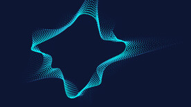 蓝色3d科技抽象发光光点背景