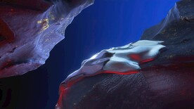 蓝色发光光线抽象科技线条背景