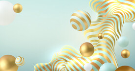 白色渐变3d球形抽象纹理背景