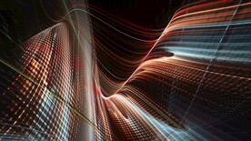 彩色3d不规则几何抽象科技纹理