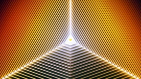 黄色抽象拉丝3D立体流体渐变黄