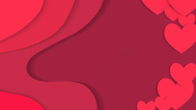 红色渐变弧形抽象科技线条背景