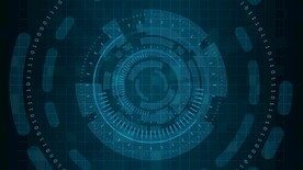 蓝色AI科技背景