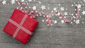 圣诞节装饰木板背景