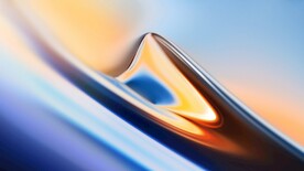 蓝色炫彩3d玻璃质感流体渐变