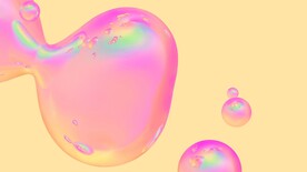 3d炫彩玻璃质感抽象科技线条