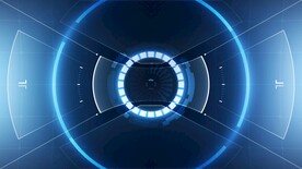 蓝色发光光线抽象科技线条背景