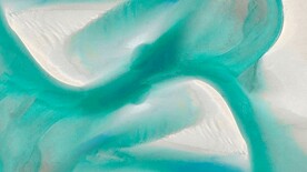 绿色3d油漆水彩抽象背景