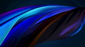 蓝色抽象拉丝3D立体流体渐变