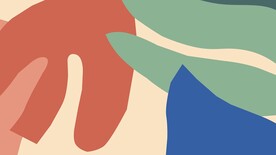 撞色抽象几何科技线条背景