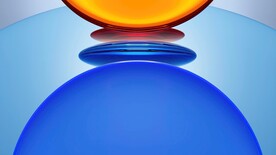 3d炫彩玻璃圆弧几何背景