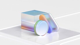 白色渐变3d几何体抽象纹理背景