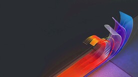 暗色抽象拉丝3D立体流体渐变