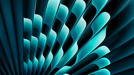 绿色3d不规则几何抽象科技纹理