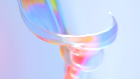 炫彩半透明3d玻璃质感流体渐变