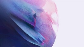 粉紫色3D流沙流体渐变背景