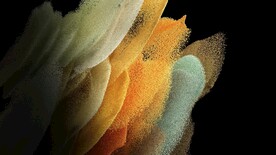 黄色3D流沙流体渐变背景