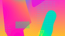 彩色不规则几何线条抽象背景