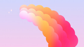 3d炫彩渐变抽象扭曲背景