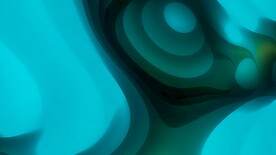 蓝绿色3d液体流体科技线条背景