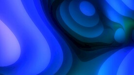 蓝色3d液体流体科技线条背景