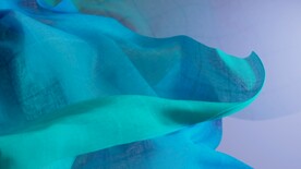 蓝绿色纱布轻纱纹理