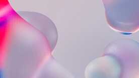 3d炫彩玻璃质感抽象科技线条