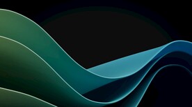 绿色抽象拉丝3D立体流体渐变