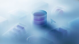 蓝色渐变3d几何体抽象纹理背景