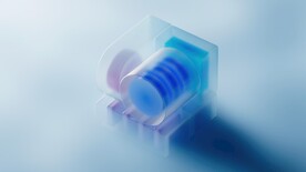 蓝色渐变3d几何体抽象纹理背景