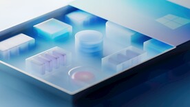 浅蓝渐变3d几何体抽象纹理背景