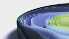 黑紫色抽象拉丝3D立体流体渐变