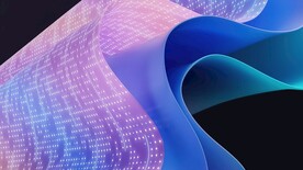 紫色抽象拉丝3D立体流体渐变