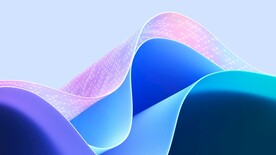 蓝紫色抽象拉丝3D立体流体渐变