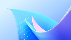 蓝色抽象拉丝3D立体流体渐变