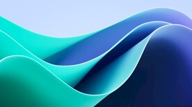 蓝色抽象拉丝3D立体流体渐变