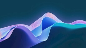 紫色抽象拉丝3D立体流体渐变