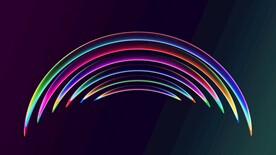 彩色发光光线抽象科技线条背景