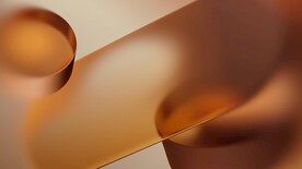 黄色3d渐变液体流体线条背景