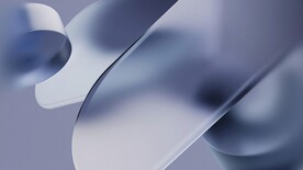 银灰色3d炫彩玻璃圆弧几何背景