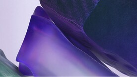 紫色抽象拉丝3D立体流体渐变