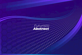 紫色几何科技背景