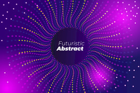 紫色几何科技背景
