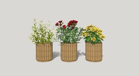 木质花箱