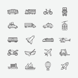 交通工具图标