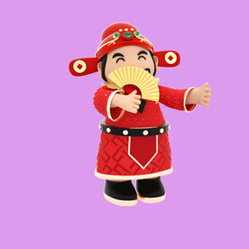 3D动画财神 