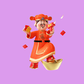 3D动画财神 