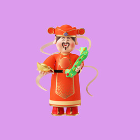 3D动画财神 